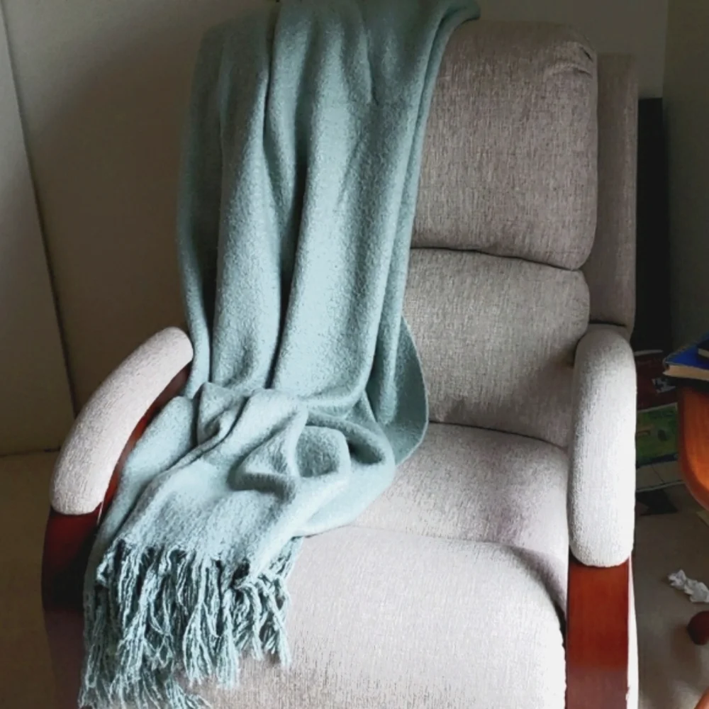 Pottery Barn Fringed Throw